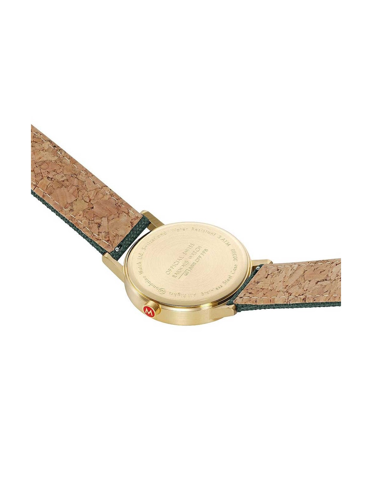 orologio unisex Mondaine A660.30360.60SBS Classic Green And Gold 40mm 3ATM