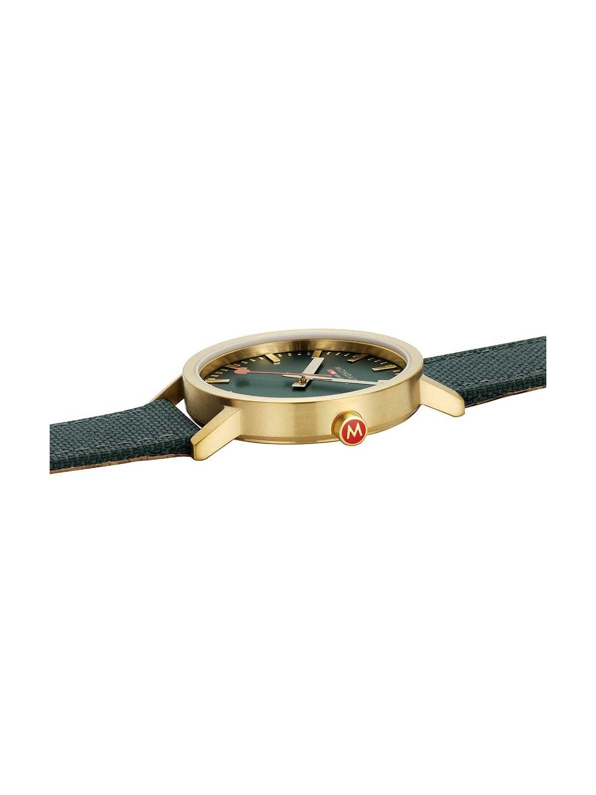 orologio unisex Mondaine A660.30360.60SBS Classic Green And Gold 40mm 3ATM