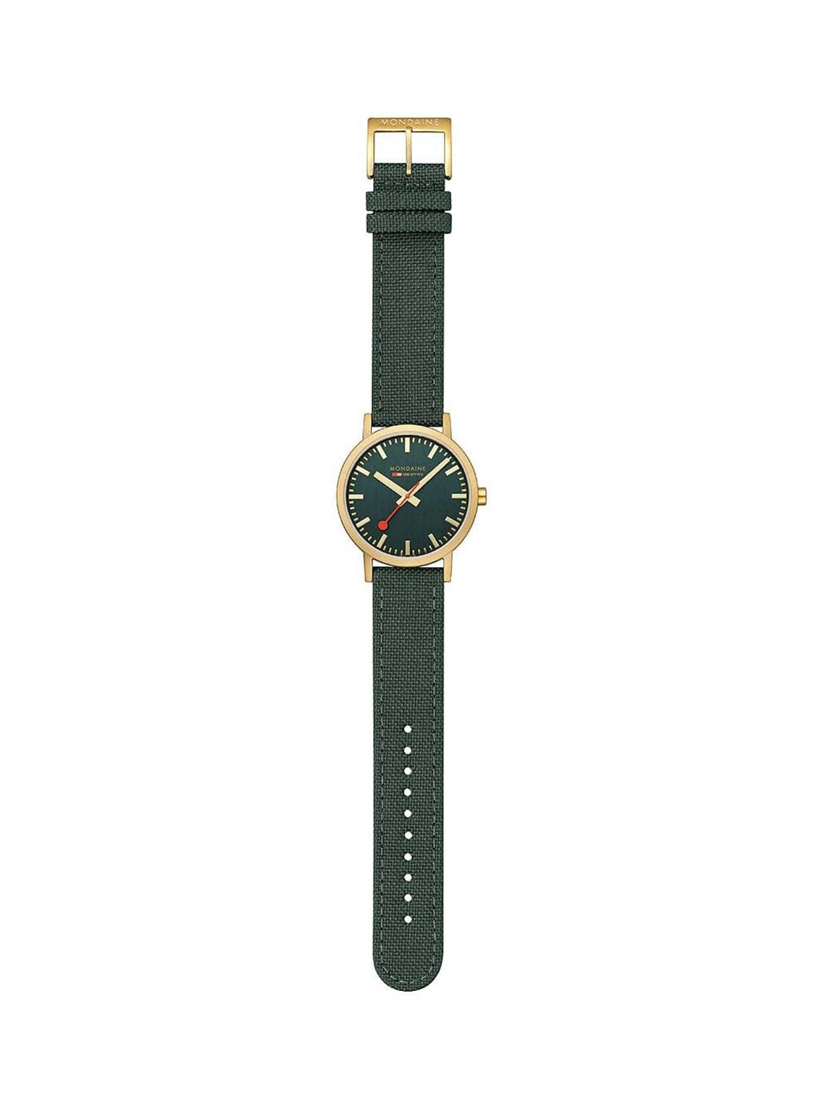 orologio unisex Mondaine A660.30360.60SBS Classic Green And Gold 40mm 3ATM