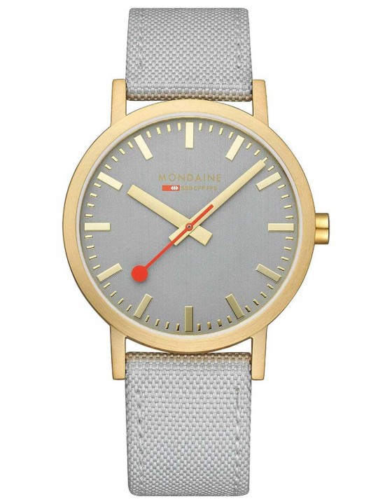 orologio unisex Mondaine A660.30360.80SBU Classic Gray And Gold 40mm 3ATM