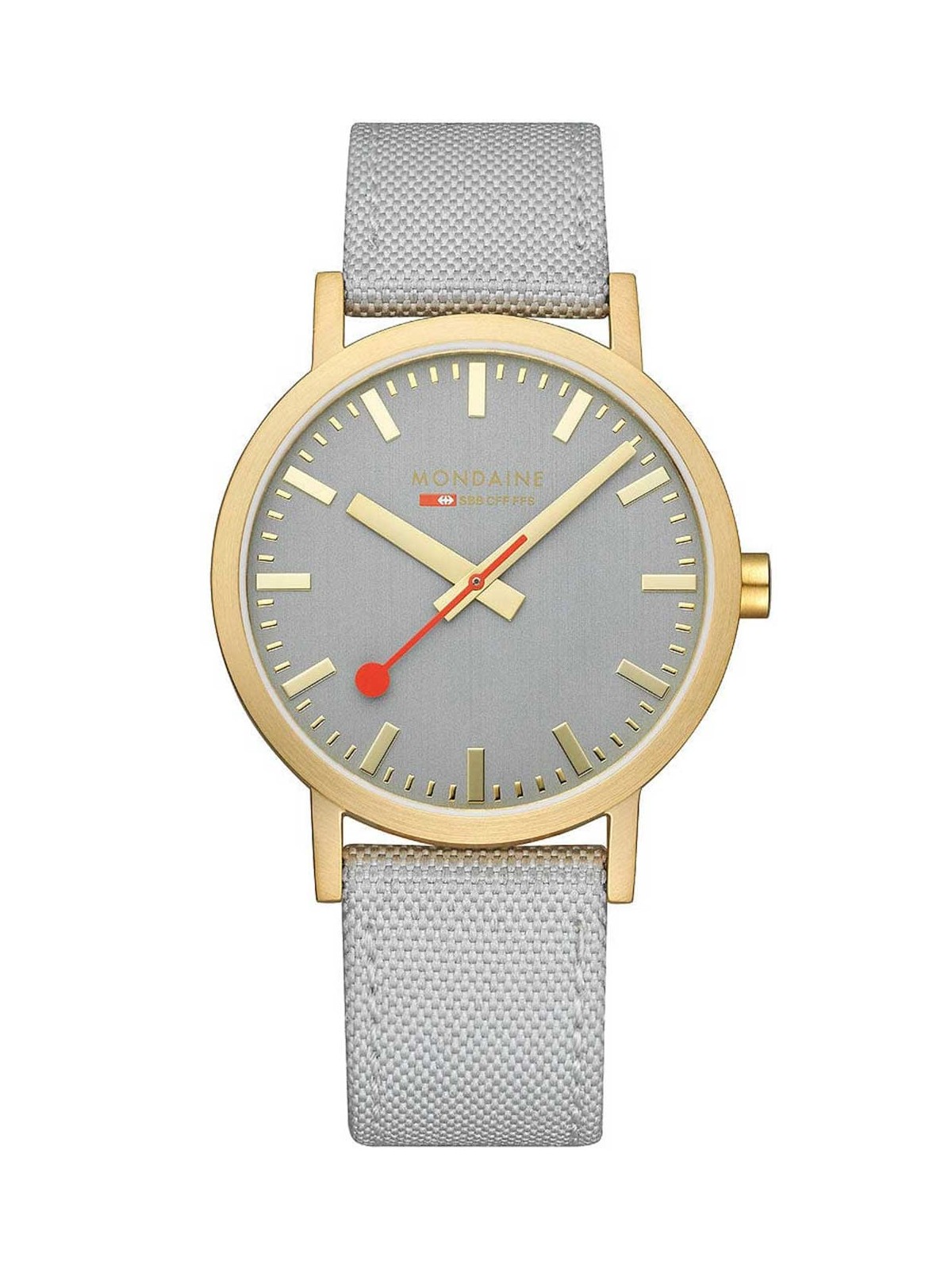 orologio unisex Mondaine A660.30360.80SBU Classic Gray And Gold 40mm 3ATM