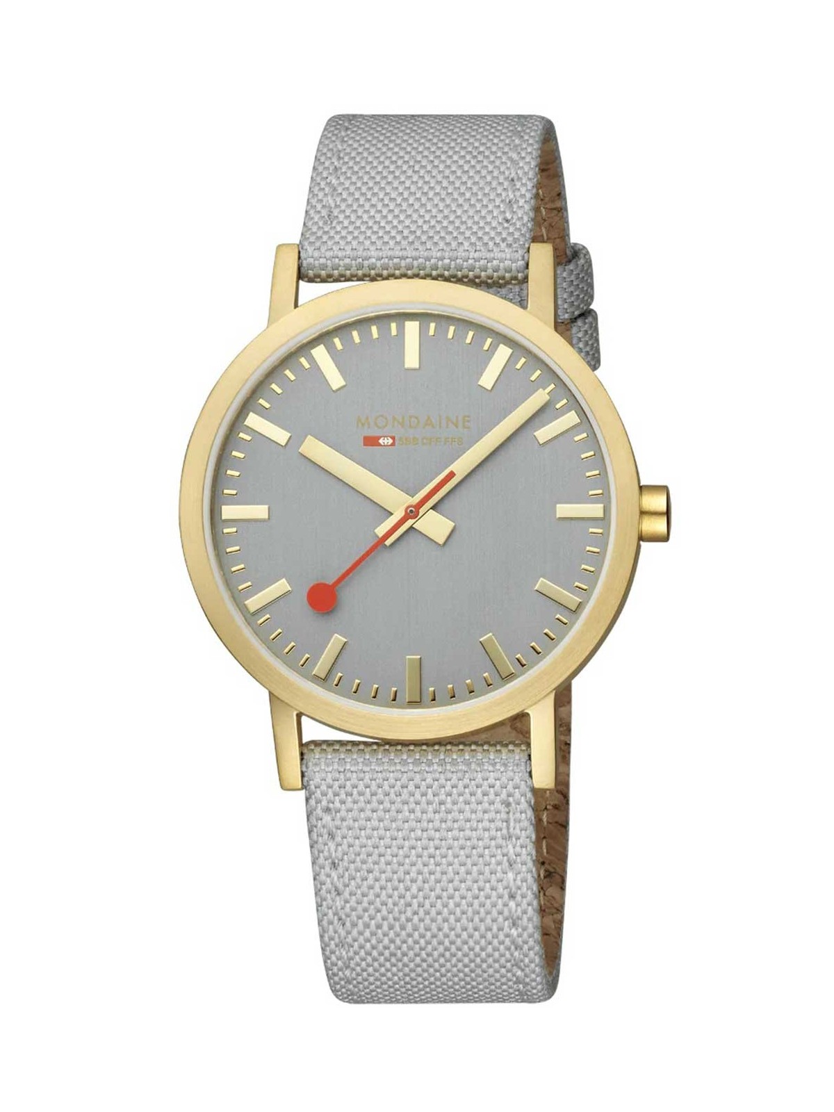 orologio unisex Mondaine A660.30360.80SBU Classic Gray And Gold 40mm 3ATM
