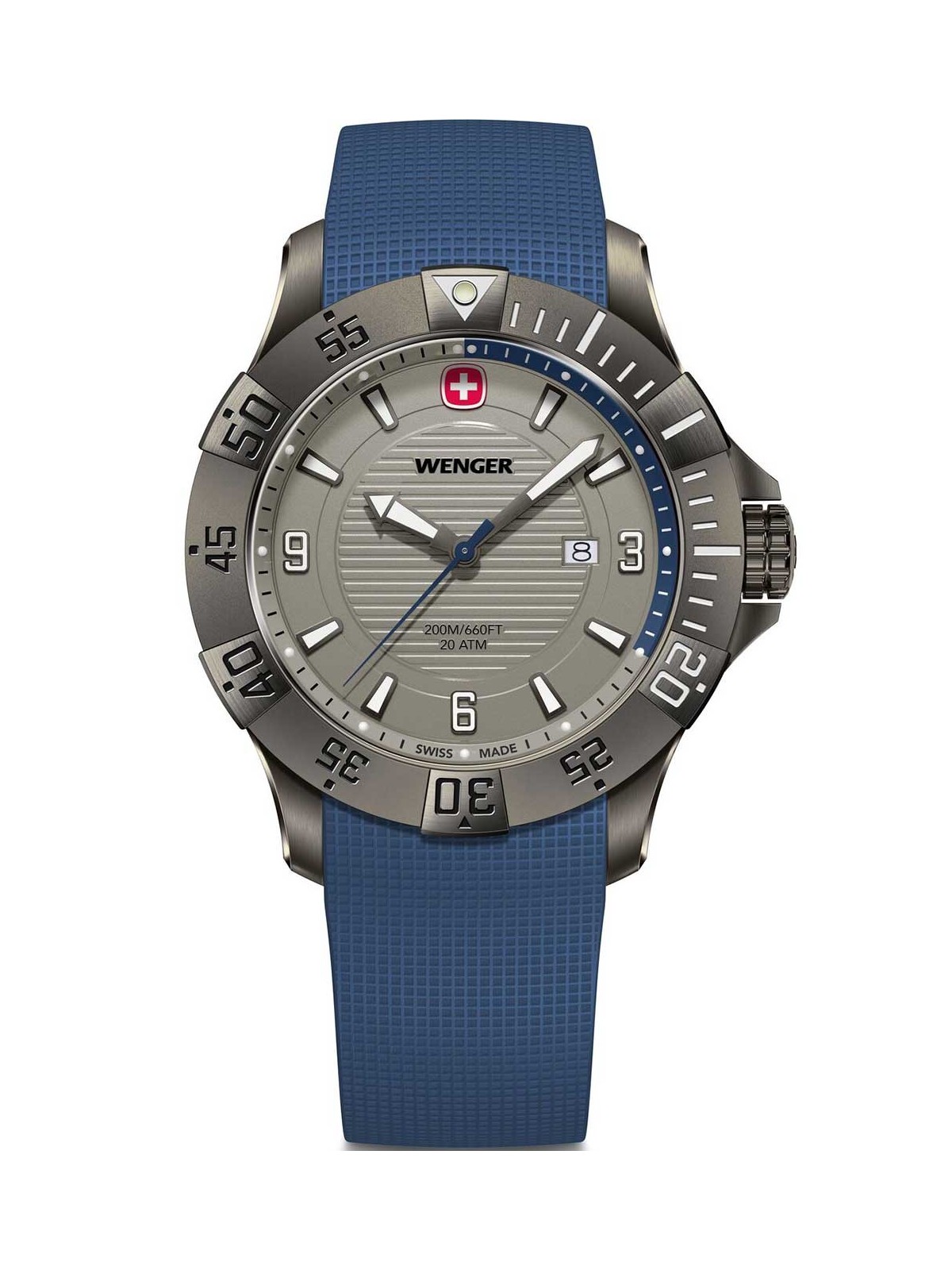 orologio uomo Wenger 01.0641.142 Mens Watch Seaforce 43mm 20ATM