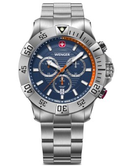 orologio uomo Wenger 01.0643.125 Mens Watch Seaforce Chronograph 43mm 20ATM