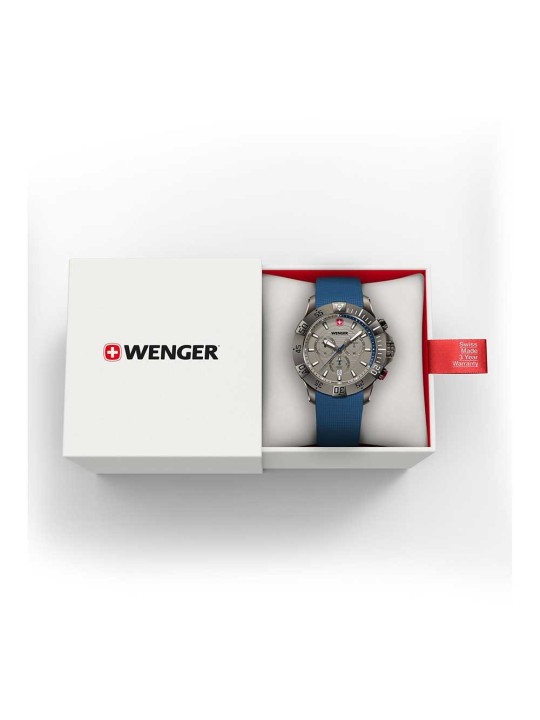 orologio uomo Wenger 01.0643.126 Mens Watch Seaforce Chronograph 43mm 20ATM