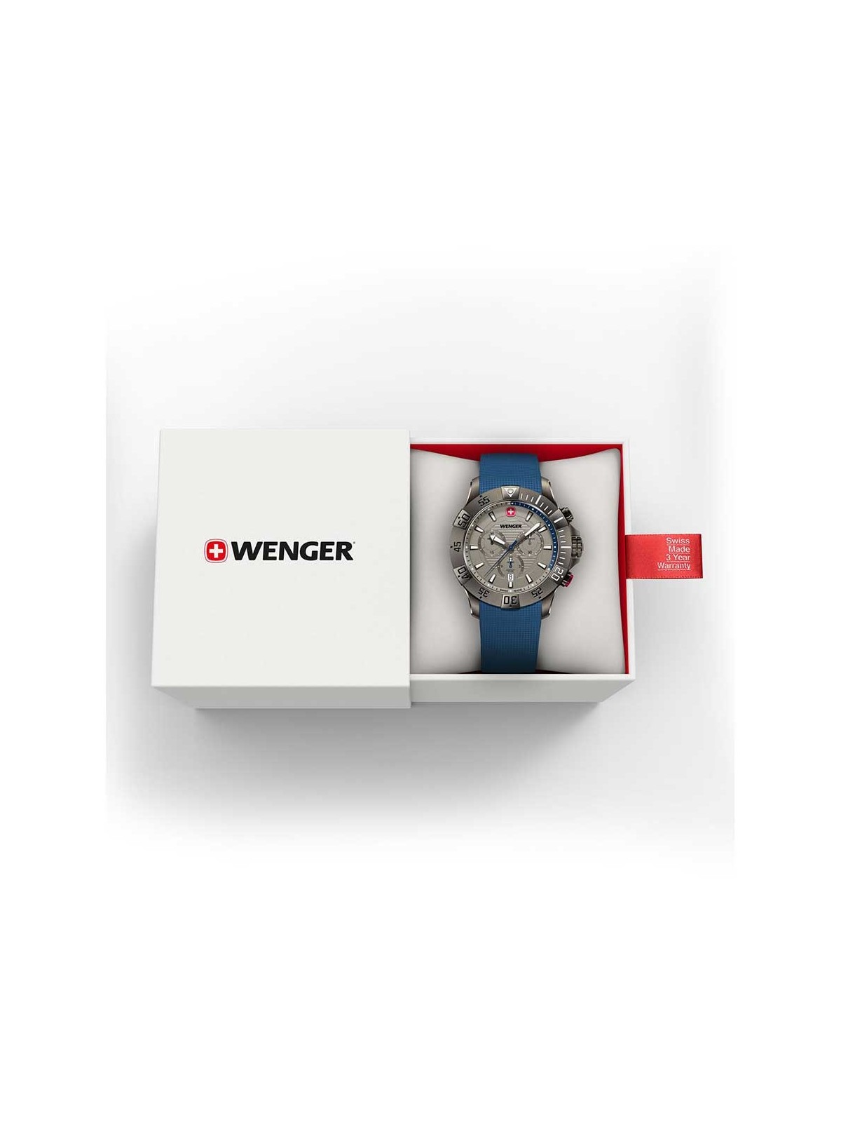 orologio uomo Wenger 01.0643.126 Mens Watch Seaforce Chronograph 43mm 20ATM