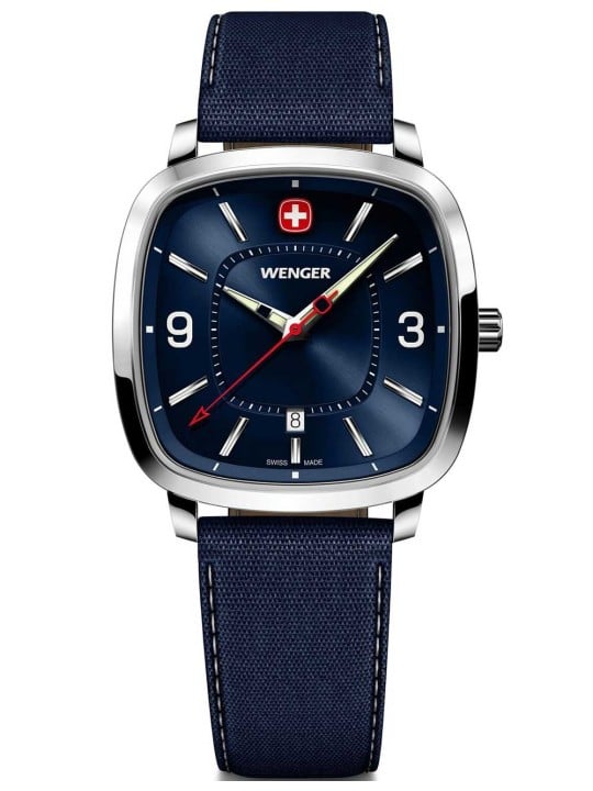 orologio uomo Wenger 01.1921.109 Mens Watch Vintage Sport 37mm 5ATM