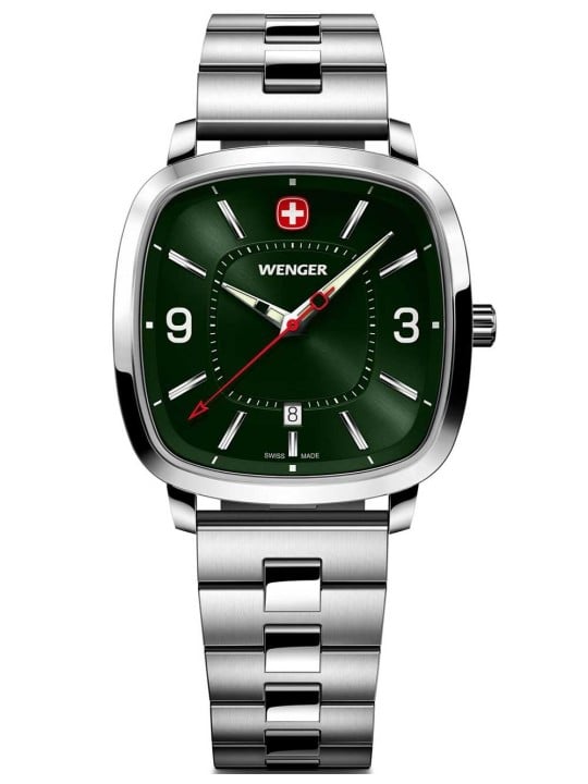 orologio uomo Wenger 01.1921.111 Mens Watch Vintage Sport 37mm 5ATM