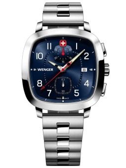 orologio uomo Wenger 01.1933.111 Mens Watch Vintage Sport Chronograph 40mm 5ATM