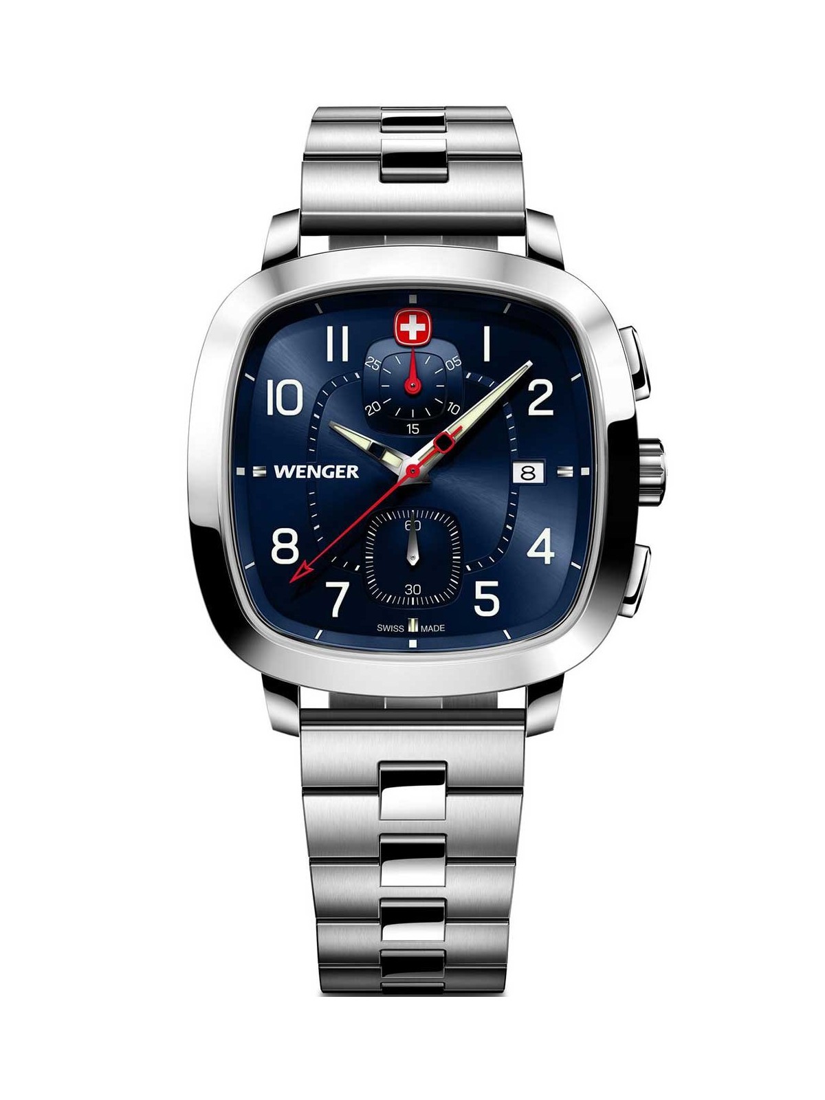 orologio uomo Wenger 01.1933.111 Mens Watch Vintage Sport Chronograph 40mm 5ATM