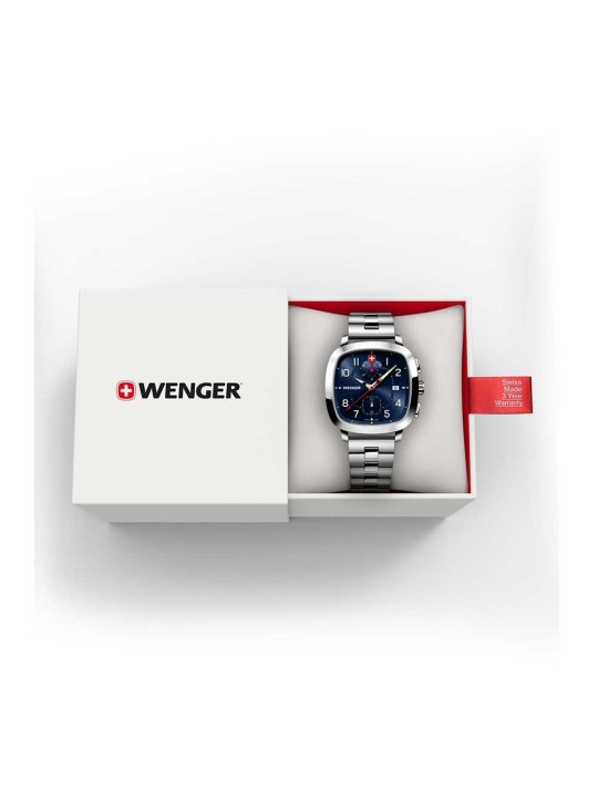 orologio uomo Wenger 01.1933.111 Mens Watch Vintage Sport Chronograph 40mm 5ATM