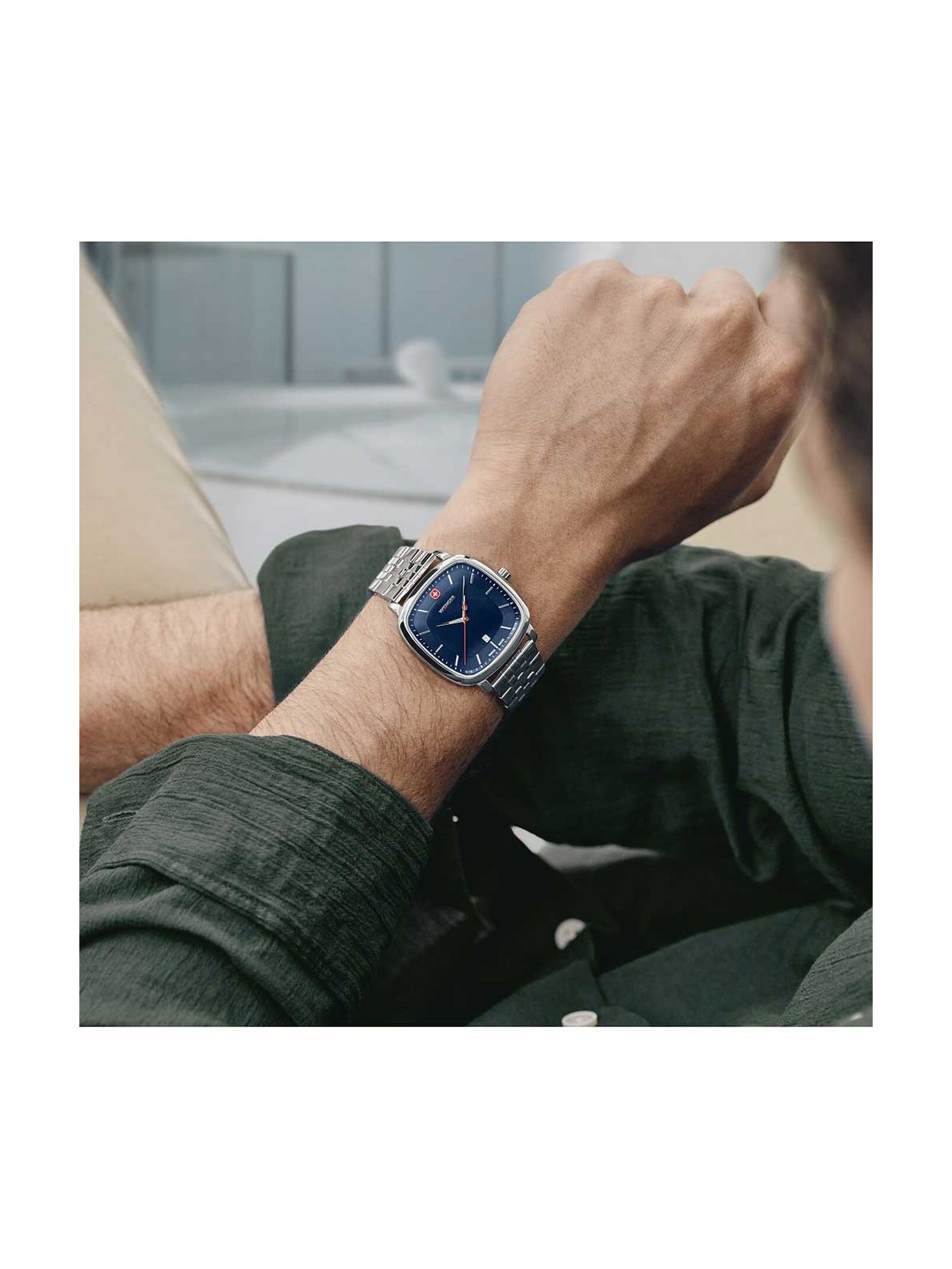 orologio uomo Wenger 01.1921.103 Mens Watch Vintage Classic 37mm 5ATM