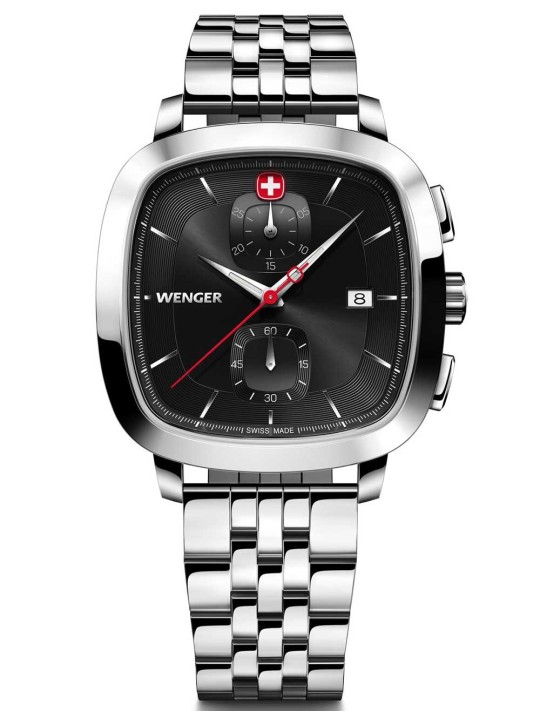 orologio uomo Wenger 01.1933.101 Mens Watch Vintage Classic Chronograph 40mm 5ATM