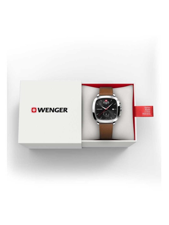 orologio uomo Wenger 01.1933.102 Mens Watch Vintage Classic Chronograph 40mm 5ATM