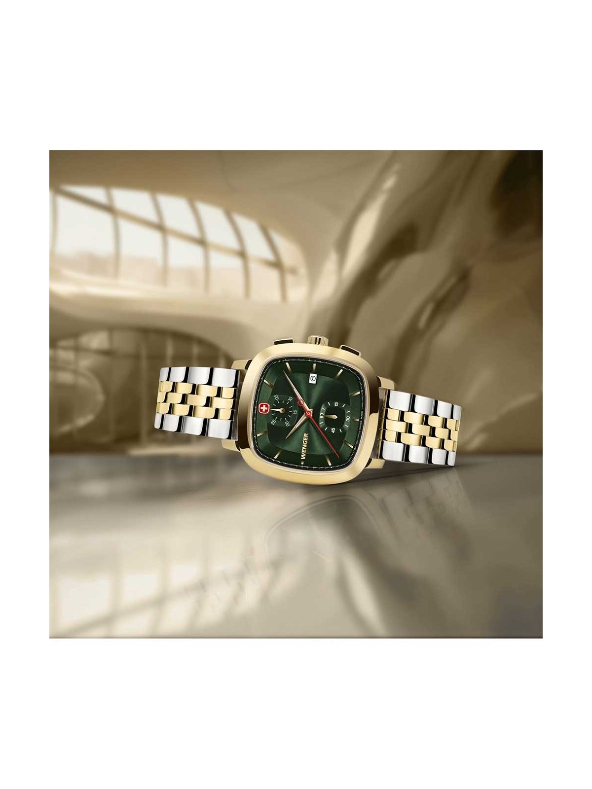 orologio uomo Wenger 01.1933.105 Mens Watch Vintage Classic Chronograph 40mm 5ATM
