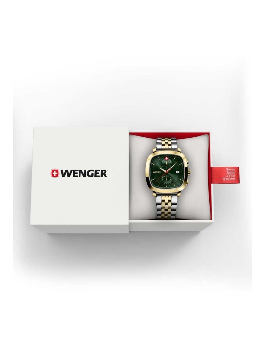 orologio uomo Wenger 01.1933.105 Mens Watch Vintage Classic Chronograph 40mm 5ATM