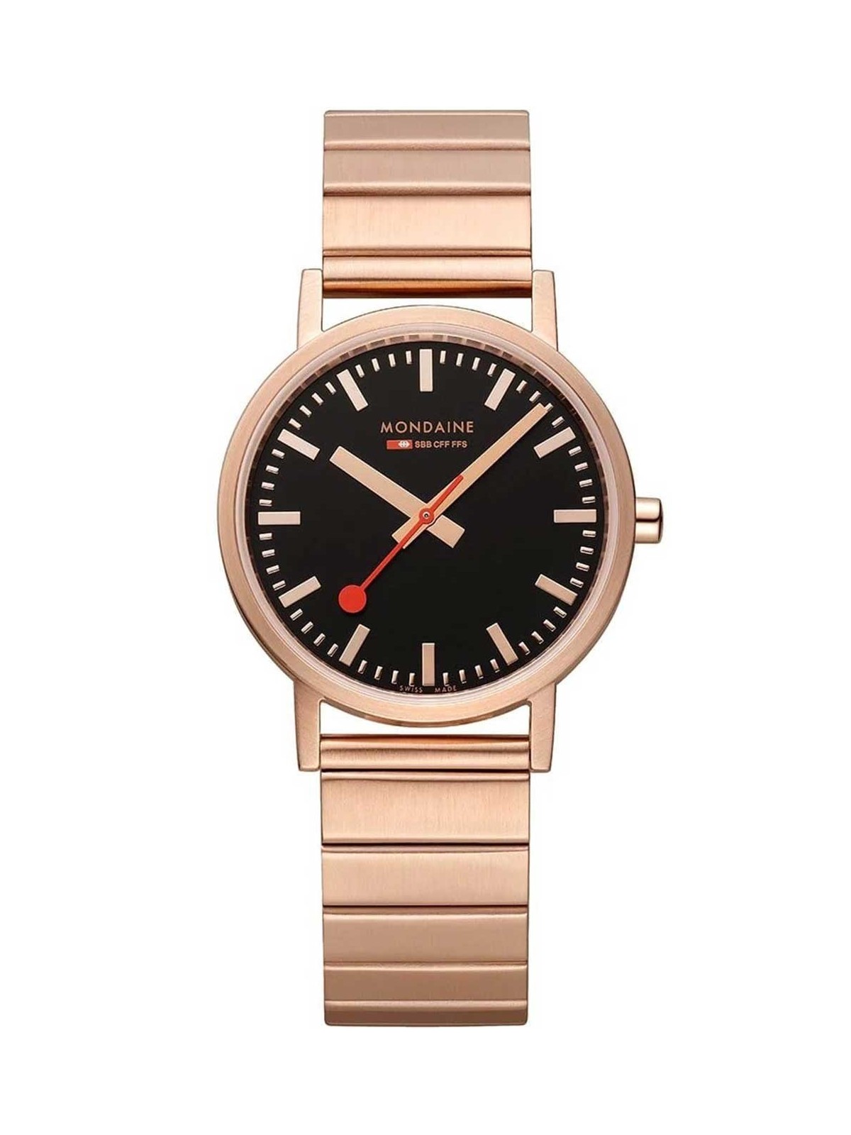 orologio unisex Mondaine A660.30314.16SBR Classic Black And pink 36mm 3ATM