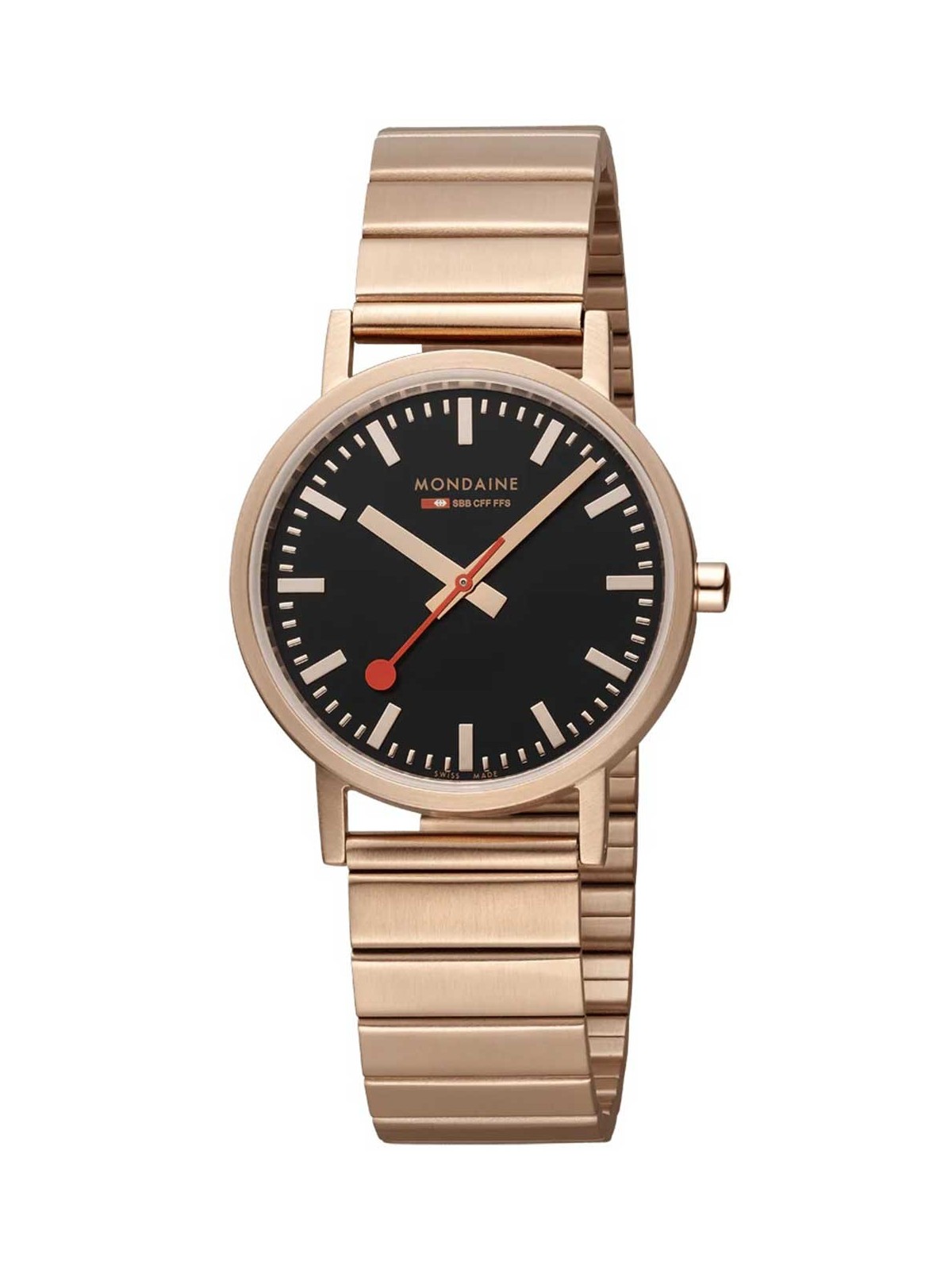 orologio unisex Mondaine A660.30314.16SBR Classic Black And pink 36mm 3ATM