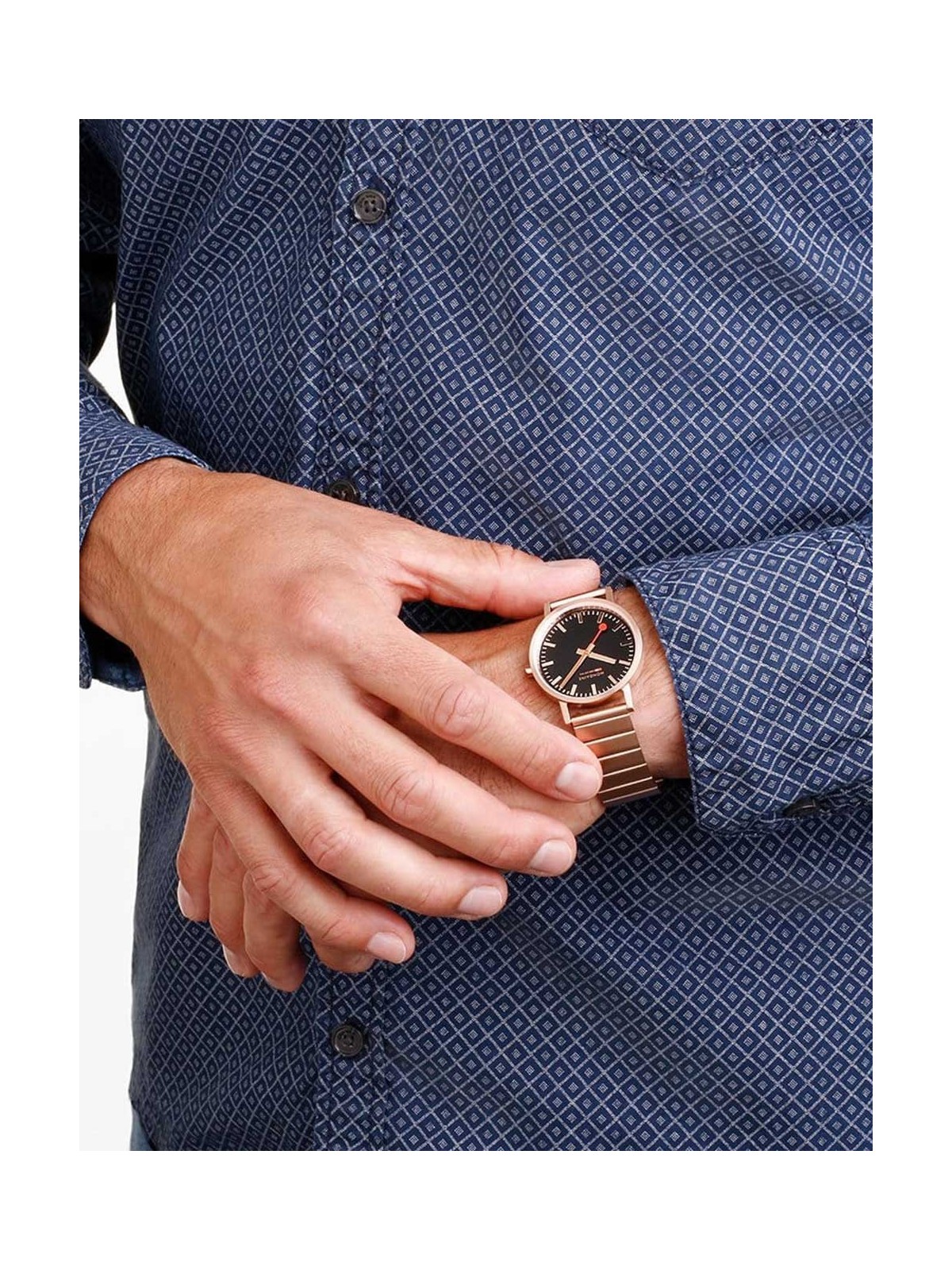 orologio unisex Mondaine A660.30314.16SBR Classic Black And pink 36mm 3ATM