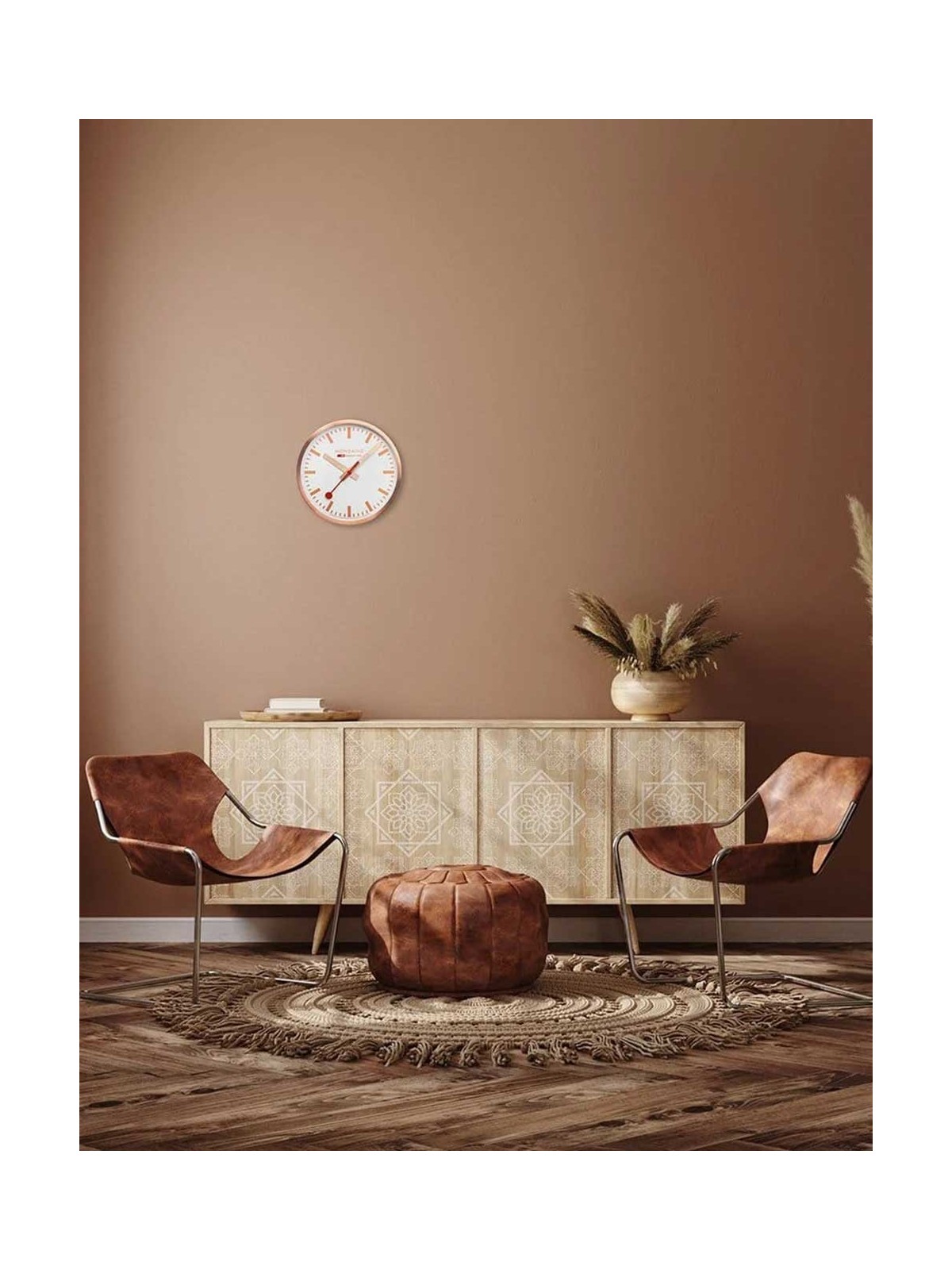 orologio da muro Mondaine A995.CLOCK.17SBK Rose Gold Wall Clock, Station Clock 40 cm Made Off aluminum MONDAINE www.essenzetotal