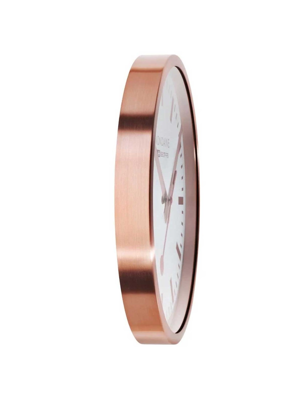 orologio da muro Mondaine A995.CLOCK.17SBK Rose Gold Wall Clock, Station Clock 40 cm Made Off aluminum MONDAINE www.essenzetotal