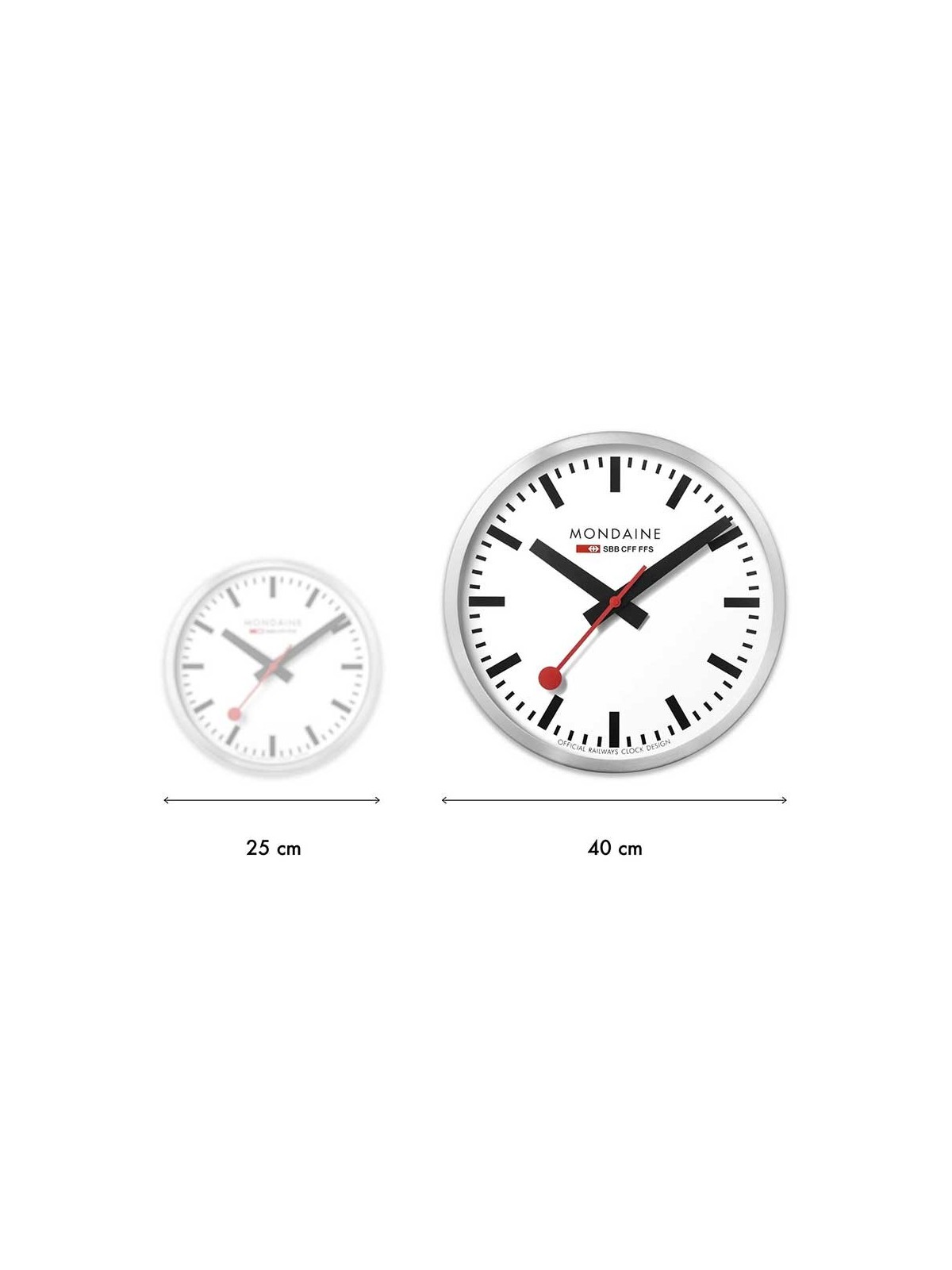 orologio da muro Mondaine A995.CLOCK.17SBK Rose Gold Wall Clock, Station Clock 40 cm Made Off aluminum MONDAINE www.essenzetotal