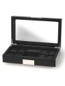 scatola orologio Rothenschild RS-2353-8BL Wooden Watch And Accessory Box [8] Black