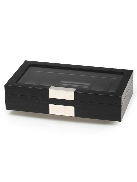 scatola orologio Rothenschild RS-2353-8BL Wooden Watch And Accessory Box [8] Black