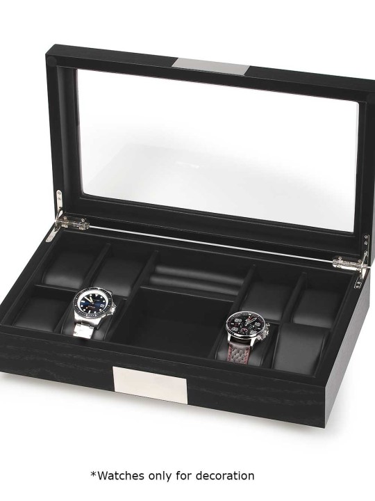 scatola orologio Rothenschild RS-2353-8BL Wooden Watch And Accessory Box [8] Black