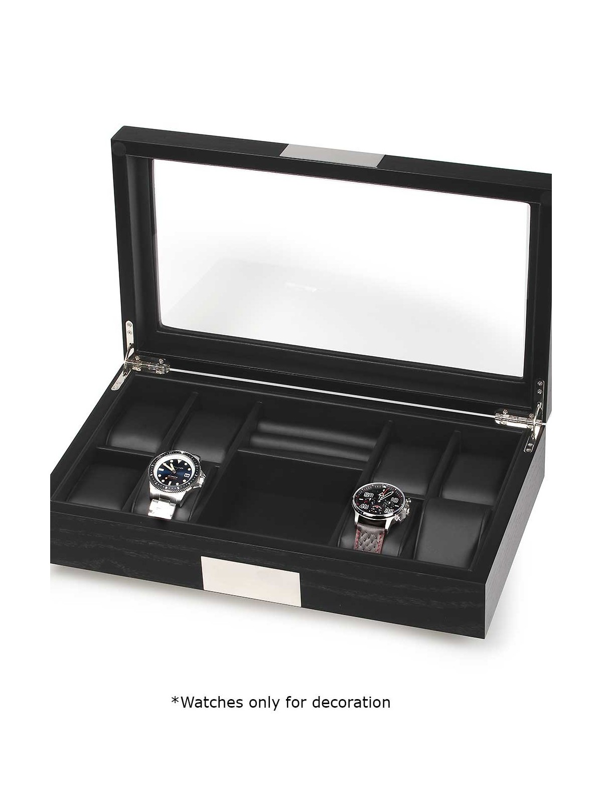 scatola orologio Rothenschild RS-2353-8BL Wooden Watch And Accessory Box [8] Black