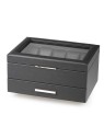 scatola orologio Rothenschild RS-LMWB-10WD Watch And Accessory Box Made Off Imitation Leather [10] Black With Drawer