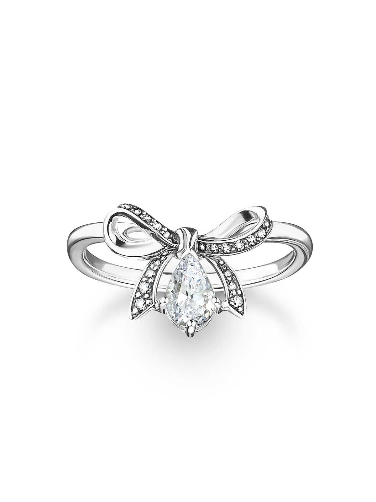 anello donna Thomas Sabo TR2481-643-14-56 Silver Ring With Bow Ladies