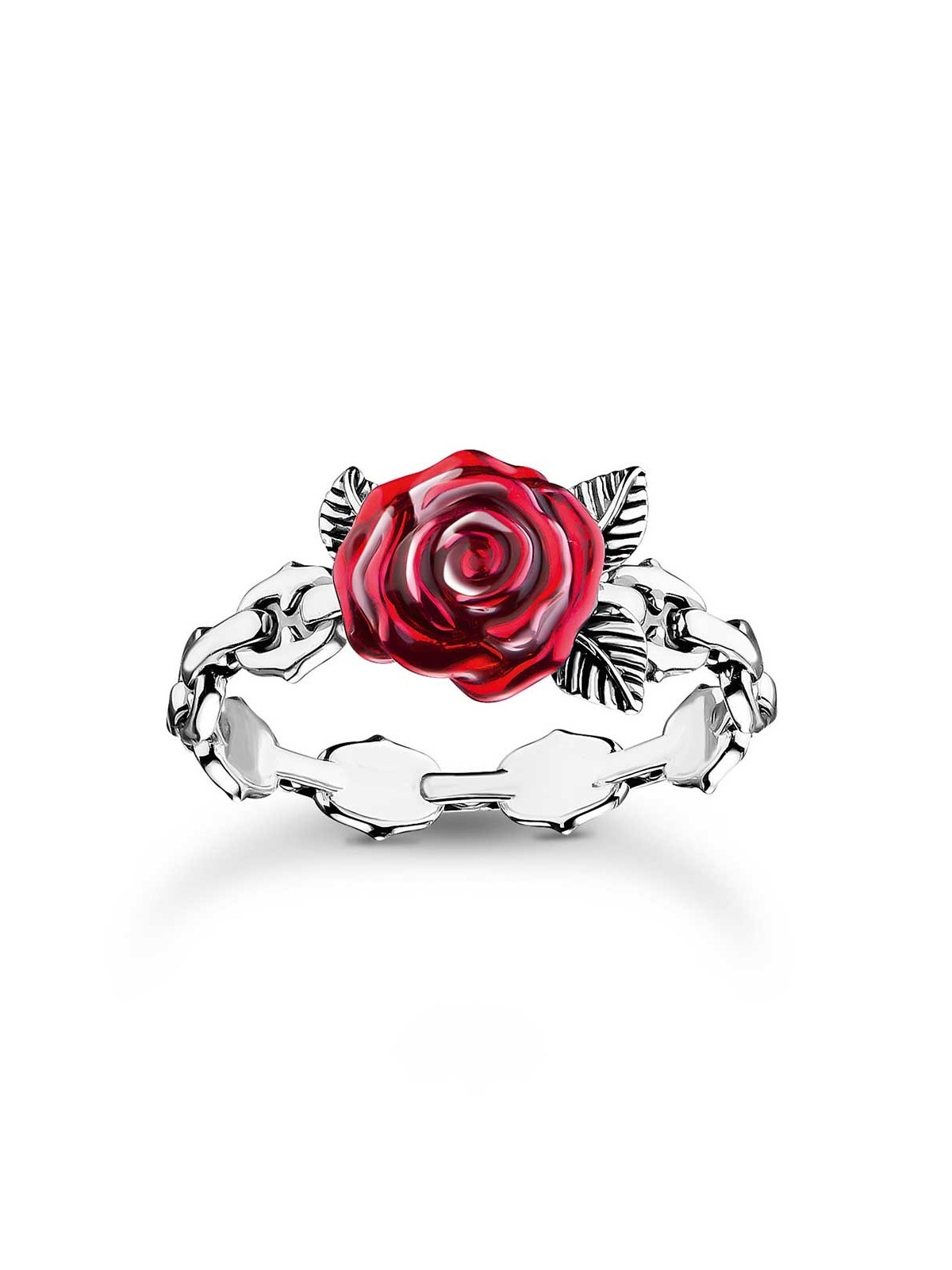 anello donna Thomas Sabo TR2482-664-10-56 Silver Ring Roses Romance Ladies