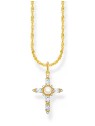 collana donna Thomas Sabo KE2296-445-14-L45V Gold-plated Necklace With Cross Pendant Romance Ladies
