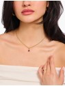 collana donna Thomas Sabo KE2294-995-10-L45V Gold-plated Necklace With Red Vintage Romance Pendant Ladies