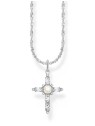 collana donna Thomas Sabo KE2296-167-14-L45V Silver Necklace With Cross Pendant Romance Ladies