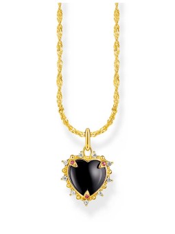 collana donna Thomas Sabo KE2297-995-11-L45V Gold-plated Necklace With Heart Romance Pendant Ladies