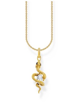 collana donna Thomas Sabo KE2300-565-14-L45V Gold-plated Necklace With Tempting Romance Snake Pendant Ladies