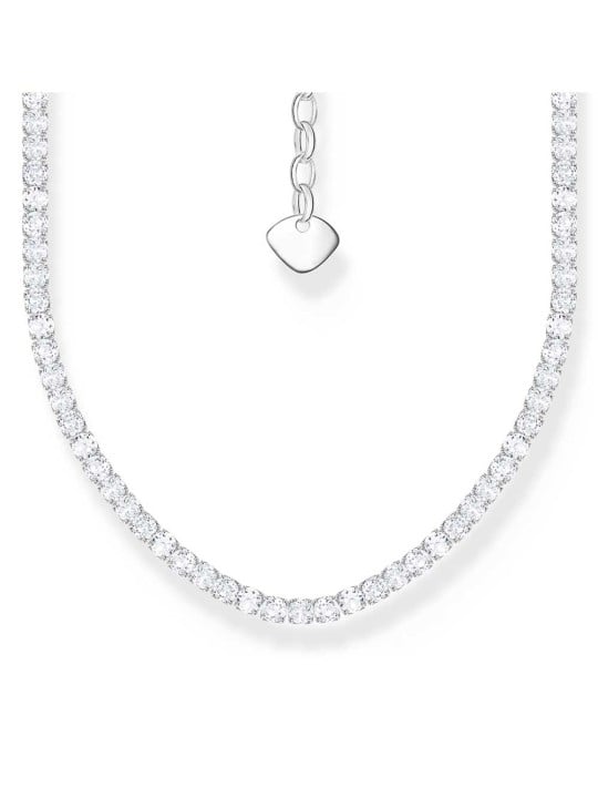 collana donna Thomas Sabo KE2303-051-14-L42V Silver Necklace With White stones Ladies
