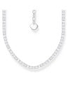 collana donna Thomas Sabo KE2303-051-14-L42V Silver Necklace With White stones Ladies