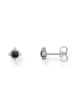 orecchini donna Thomas Sabo H2311-643-11 Silver Stud Earrings With Black Stone + Zirconia Ladies