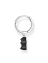 orecchini donna Thomas Sabo CR726-052-11 Silver Single creole With Black Gold Bear Pendant Ladies