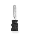 orecchini donna Thomas Sabo CR727-052-11 Silver Single creole With Black midi version Gold Bear Ladies