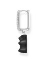 orecchini donna Thomas Sabo CR727-052-11 Silver Single creole With Black midi version Gold Bear Ladies