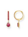 orecchini donna Thomas Sabo CR748-995-10 Gold-plated Creols Vintage Romance And Red Stones Ladies