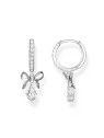 orecchini donna Thomas Sabo CR749-643-14 Silver Creols With Bow Pendant Ladies