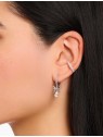 orecchini donna Thomas Sabo CR749-643-14 Silver Creols With Bow Pendant Ladies