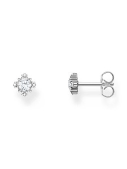orecchini donna Thomas Sabo H2311-051-14 Silver Stud Earrings With White Stone Ladies