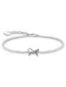 bracciale donna Thomas Sabo A2172-643-14-L19V Silver Bow-Bracelet With White stones