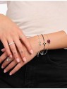 bracciale donna Thomas Sabo A2172-643-14-L19V Silver Bow-Bracelet With White stones